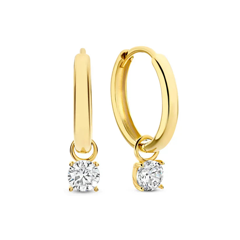 Larmes™ | 14K Gold Stone Earrings Set