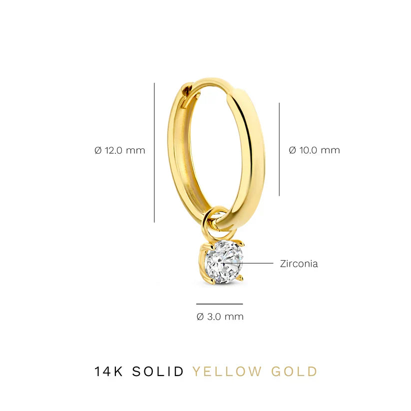 Larmes™ | 14K Gold Stone Earrings Set