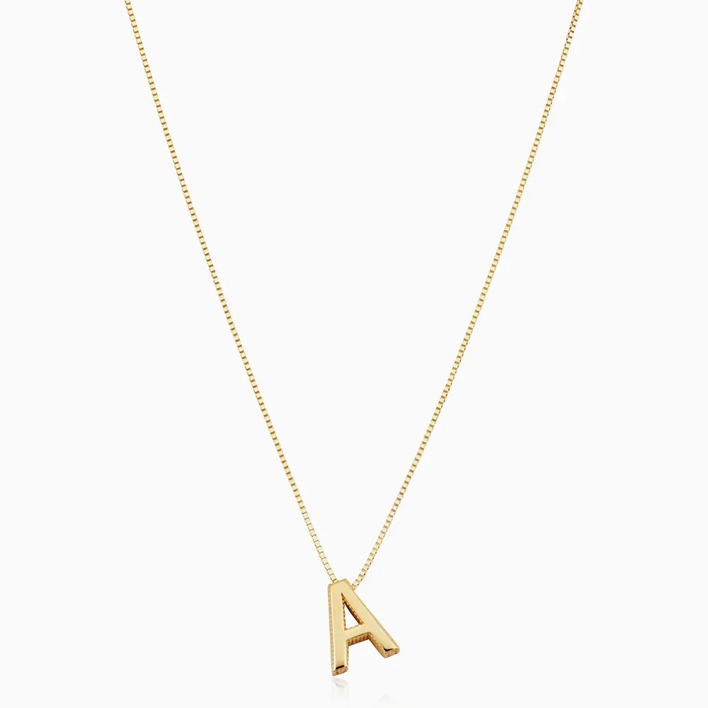 LoveNote™ | 18K Gold Letter Initial Necklace