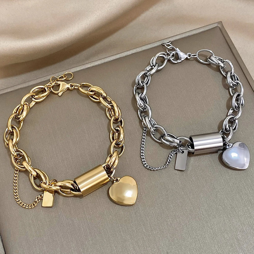 Heartened™ | 18K Gold Chunky Bracelet