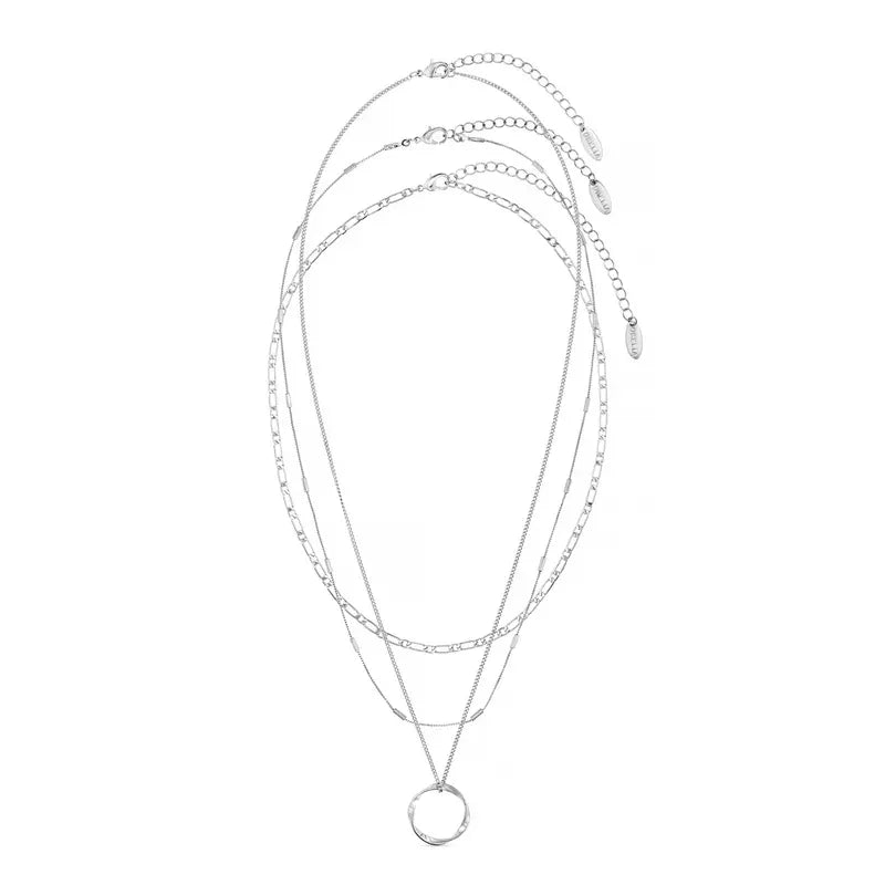 Circa™ | Gold Open Circle Three Row Necklace