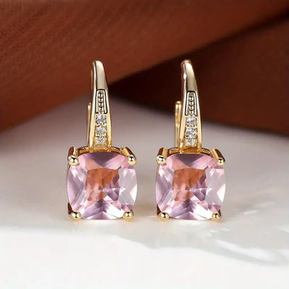 Mystica™ | 18K Gold Stone Hoop Earrings
