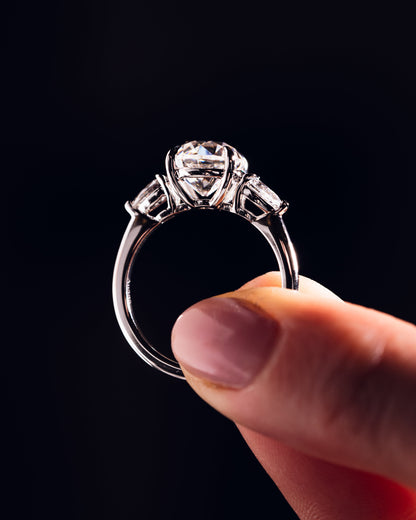 Nicola - Round & Pear | Silver