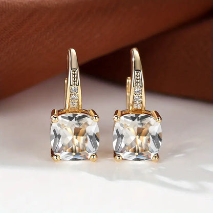 Mystica™ | 18K Gold Stone Hoop Earrings