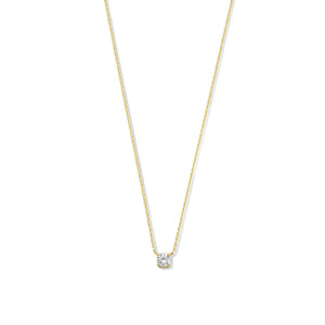 Clea™ | 14K Gold Moissanite Stone Necklace