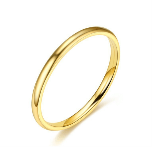 Slim Dome Ring | Gold