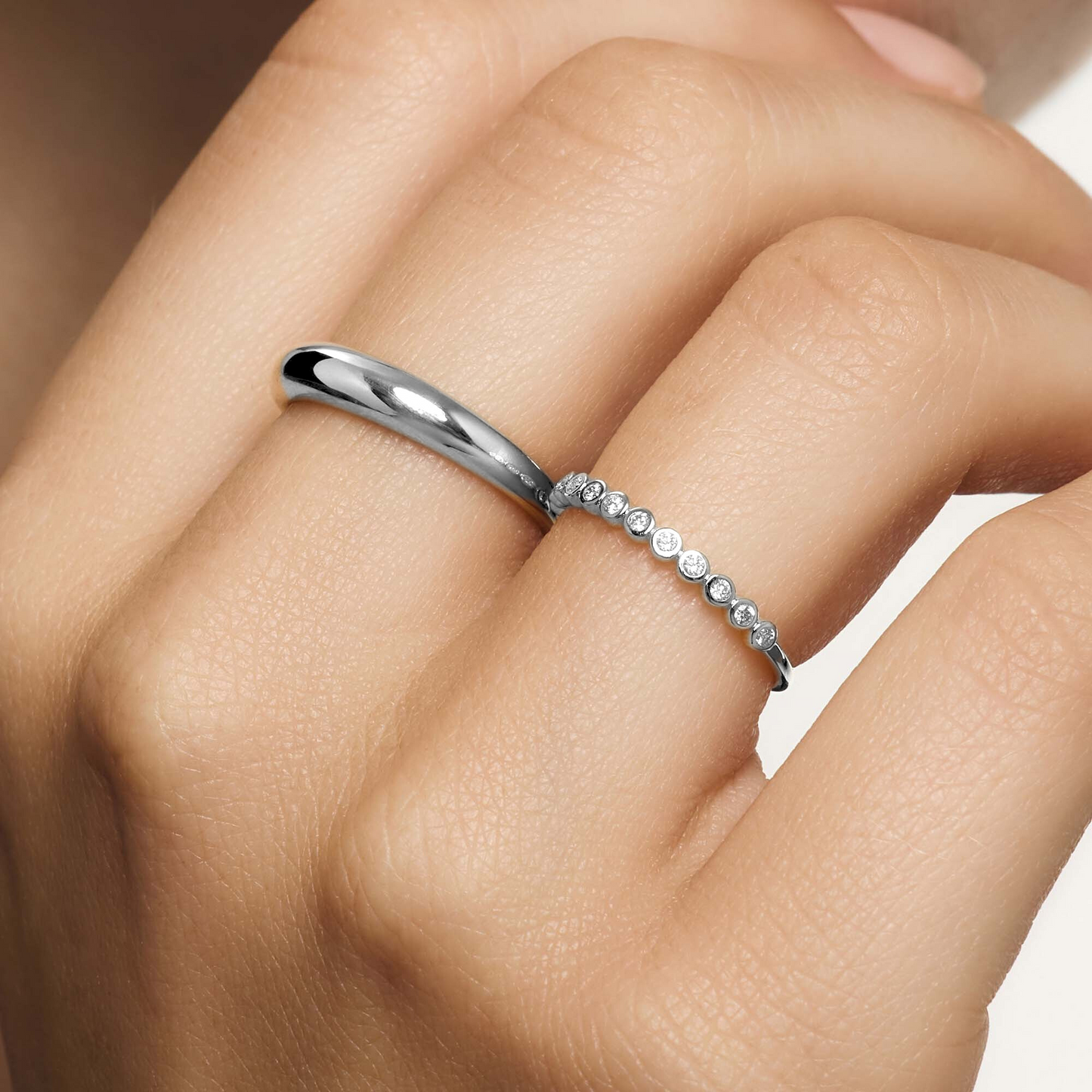 Bubble Ring | White Gold